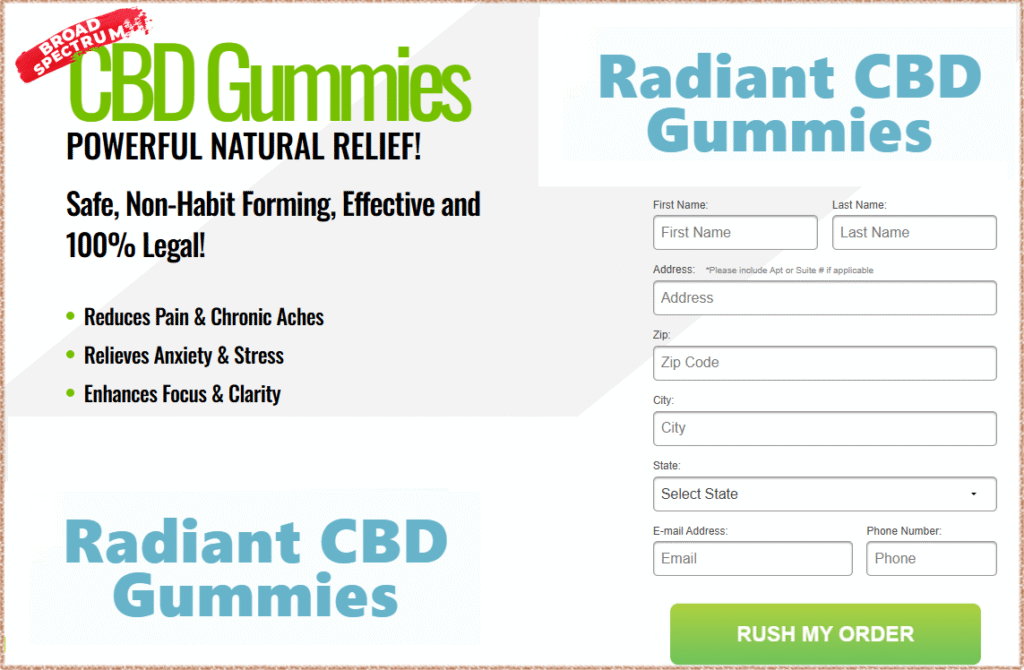 Radiant CBD Gummies Order
